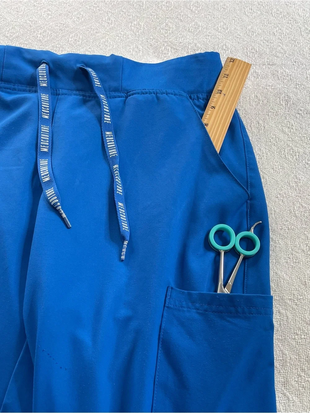 Med Couture Royal Blue Cargo Jogger‎ Scrub Pants~Size Small ~ Medical Staff